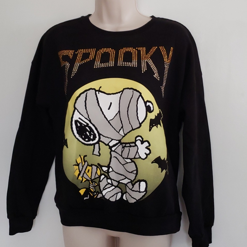 Peanuts Spooky Mummy Sweatshirt Size M